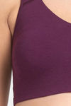 Juliet Low Impact Seamless Easy Movement Sports Bra - Wine — thumbnail 4