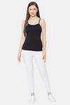 Juliet Cotton Elastane Camisole - Black — thumbnail 4