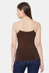 Juliet Cotton Elastane Camisole - Coffee Brown — thumbnail 7