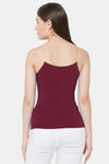 Juliet Cotton Elastane Camisole - Maroon — thumbnail 7