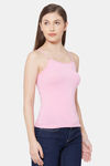 Juliet Cotton Elastane Camisole - Pink — thumbnail 2