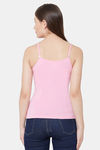Juliet Cotton Elastane Camisole - Pink — thumbnail 3