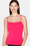 Juliet Cotton Elastane Camisole - Dark Pink — thumbnail 1