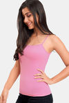 Juliet Cotton Elastane Camisole - Pink — thumbnail 3