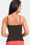 Juliet Cotton Elastane Camisole - Coffee Brown — thumbnail 2