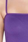 Juliet Cotton Elastane Camisole - Purple — thumbnail 4