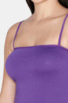 Juliet Cotton Elastane Camisole - Purple — thumbnail 5