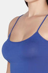 Juliet Cotton Elastane Camisole - Blue — thumbnail 5