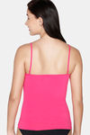 Juliet Cotton Elastane Camisole - Dark Pink — thumbnail 2