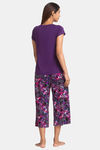 Juliet Polyamide Capri Set - Purple — thumbnail 2