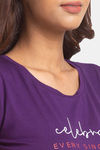 Juliet Polyamide Capri Set - Purple — thumbnail 5