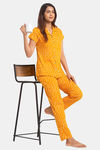 Juliet Cotton Pyjama Set - Yellow — thumbnail 4