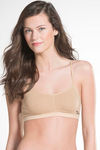 Jockey Teens Wirefree Full Coverage Seamless Low Back Strap Beginners Bra - Skin — thumbnail 1
