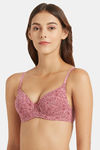 Jockey 1245 Under-Wired Padded Medium Coverage T-Shirt Bra - Heather Rose — thumbnail 3