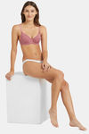 Jockey 1245 Under-Wired Padded Medium Coverage T-Shirt Bra - Heather Rose — thumbnail 5