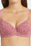 Jockey 1245 Under-Wired Padded Medium Coverage T-Shirt Bra - Heather Rose — thumbnail 6