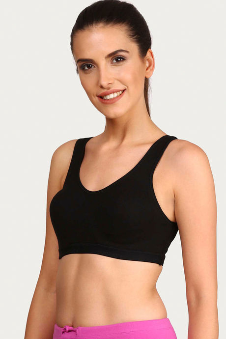 

Jockey Low Impact Sports Bra Black, Blacks
