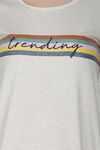 House of Artemis Knit Cotton Sleep T-Shirt - Oatmeal — thumbnail 5