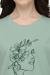 Lenissa Viscose Short Set - Green — thumbnail 5