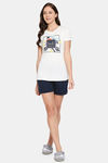 XIN Cotton Elastane Loungewear Top - White — thumbnail 5