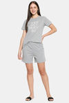 XIN Cotton Loungewear Bottom - Grey Melange — thumbnail 5