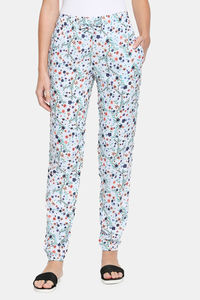Light Sky Blue Floral Aop