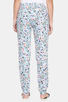 XIN Rayon Loungewear Bottom - Light Sky Blue Floral Print — thumbnail 4
