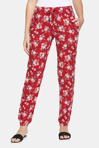 Maroon Flower Aop
