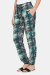 XIN Rayon Loungewear Bottom - White Scrbbled Print — thumbnail 3