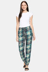 XIN Rayon Loungewear Bottom - White Scrbbled Print — thumbnail 5