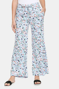 Light Sky Blue Wintery Floral
