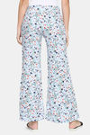 XIN Rayon Loungewear Bottom - Light Sky Blue Wintery Floral — thumbnail 4