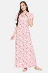 XIN Polyester Cotton Nightdress - Orange — thumbnail 5