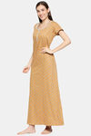XIN Polyester Cotton Nightdress - Mustard — thumbnail 3