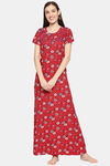 XIN Rayon Nightdress - Deep Red — thumbnail 1