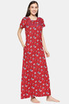 XIN Rayon Nightdress - Deep Red — thumbnail 2