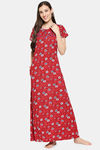 XIN Rayon Nightdress - Deep Red — thumbnail 5