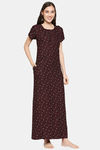 XIN Rayon Nightdress - Brown — thumbnail 2
