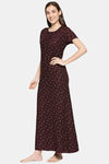 XIN Rayon Nightdress - Brown — thumbnail 3
