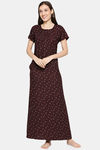 XIN Rayon Nightdress - Brown — thumbnail 5