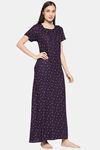 XIN Rayon Nightdress - Purple — thumbnail 2