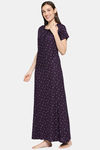 XIN Rayon Nightdress - Purple — thumbnail 3