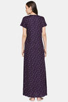 XIN Rayon Nightdress - Purple — thumbnail 4