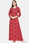 XIN Rayon Nightdress - Deep Red — thumbnail 1