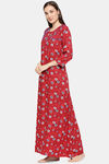 XIN Rayon Nightdress - Deep Red — thumbnail 3