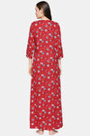 XIN Rayon Nightdress - Deep Red — thumbnail 4