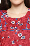 XIN Rayon Nightdress - Deep Red — thumbnail 6