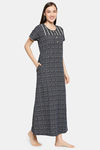 XIN Polyester Nightdress - Navy — thumbnail 2
