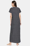 XIN Polyester Nightdress - Navy — thumbnail 4