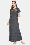 XIN Polyester Nightdress - Navy — thumbnail 5